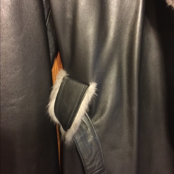Daniels - Genuine leather long leather coat - Picture 3 of 5